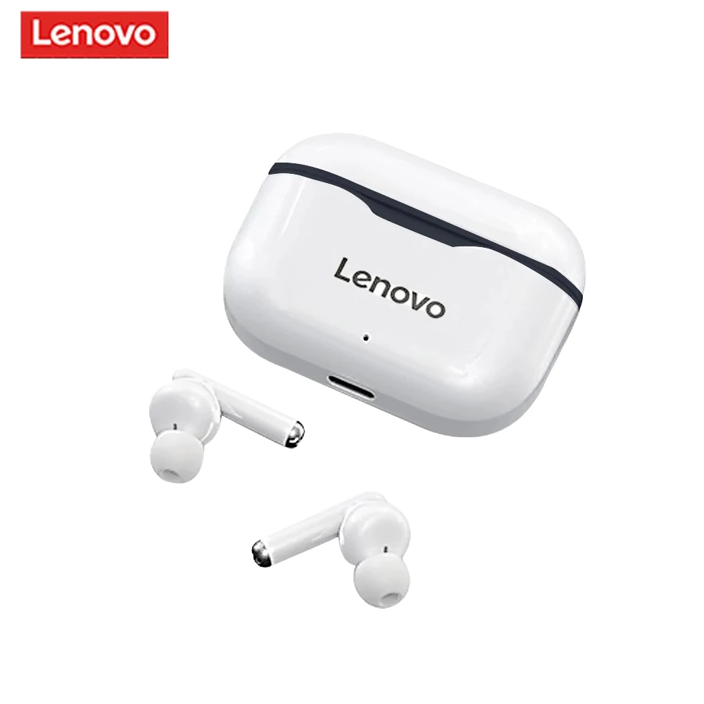 

Lenovo LP1 Bt 5.0 TWS Earbuds Sports Headphones Touch Wireless Headphone Ipx4 Sweatproof Earphone, Black, red, gray