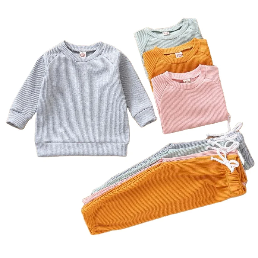 

Full sleeves children clothing sets boy's and girls' shirts and long pants kids cotton suits, As picture