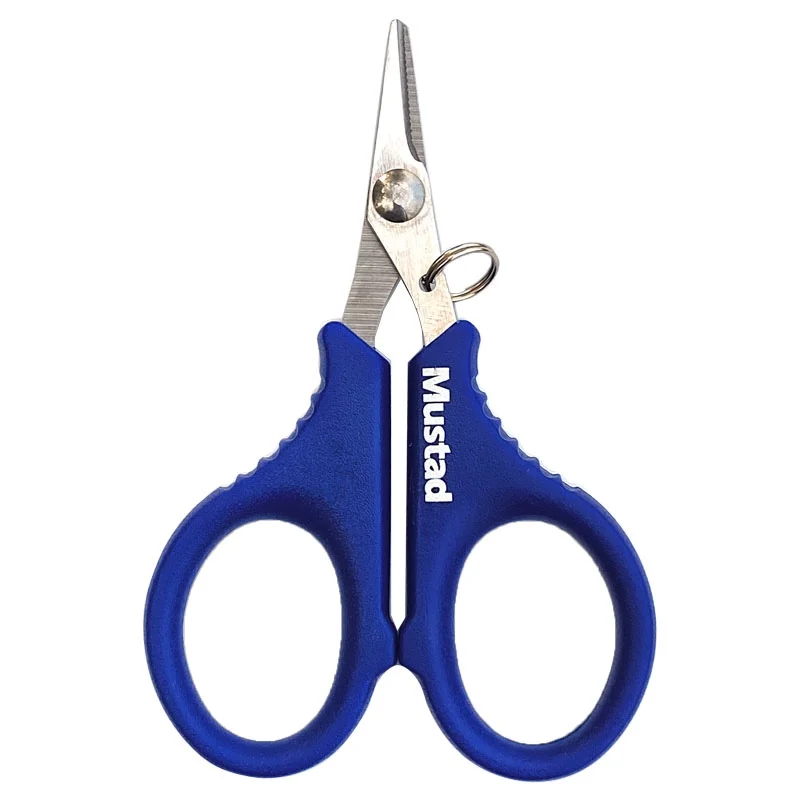 

Mustad 9.5cm fishing line scissors stainless steel fishing Professional scissors, Blue
