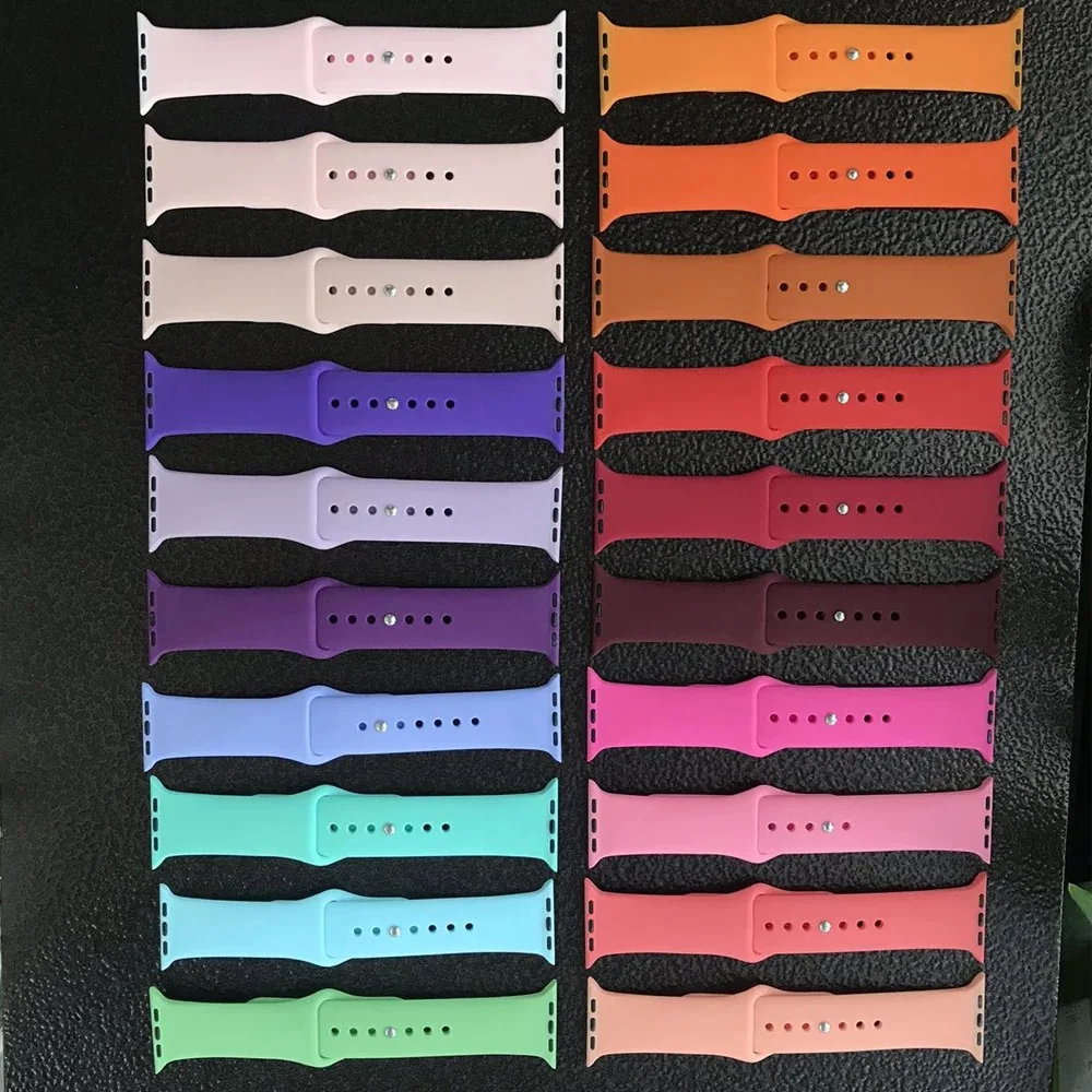 

Free sample Silicone Watch Band Custom Rubber Watch Strap, 51 colours