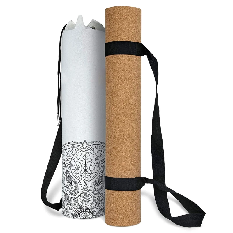 

Yogamatte Kork Naturkautschukkorken TPE Naturkautschuk Yoga Matte mit Tragegurt & Tasche - eco XL Jogamatte