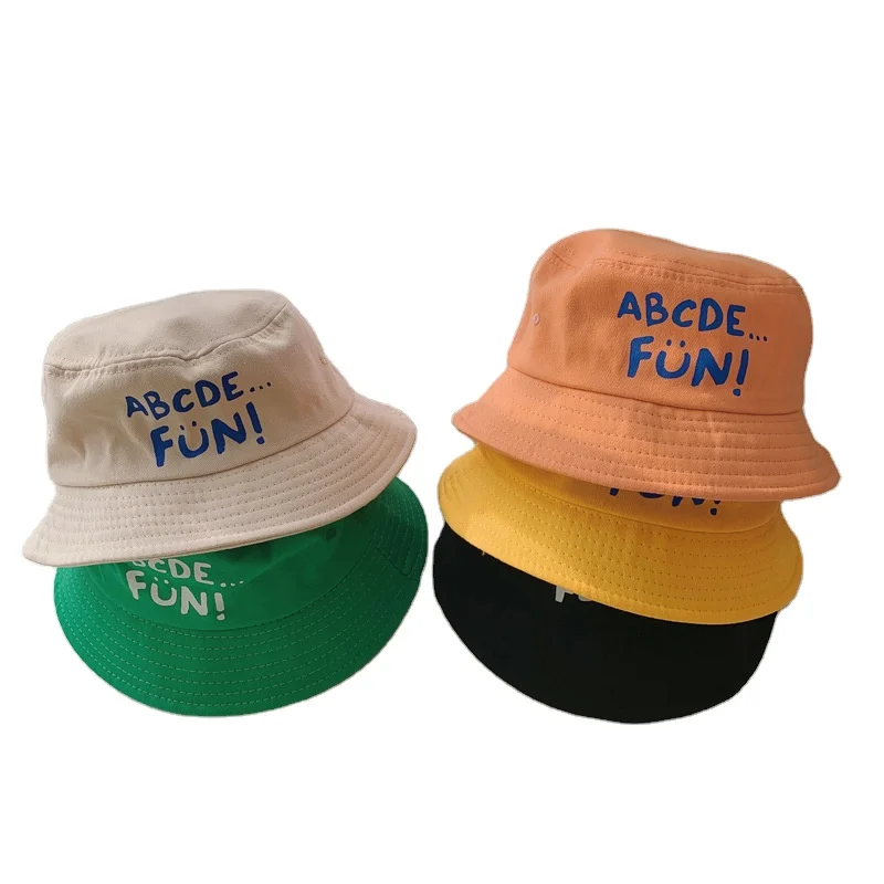 

Custom Cotton Bucket Hat Kids Bucket Hats Design Your Heat Transfer Printing 100%cotton 100% Cotton Xiaofumao 3-5 Days 52-54cm