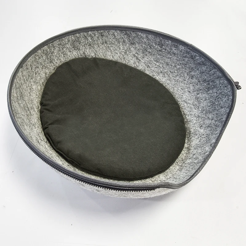 

wholesale pet sleeping bed calming pet beds with tent, Customized color, grey