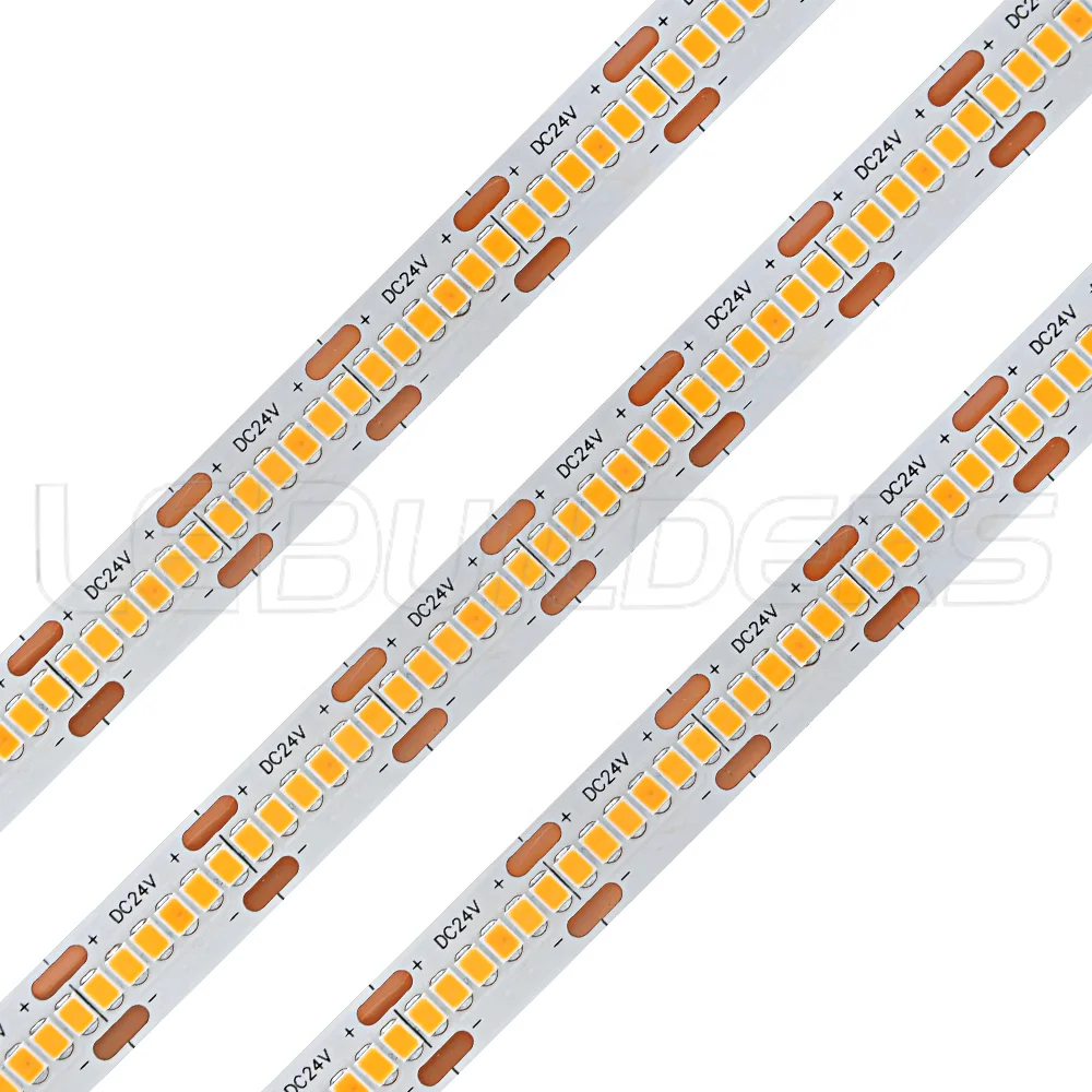 dot free flex led strip 2835 300leds/m high lumen output aluminum profile strip light