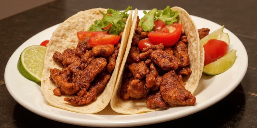 Gourmet-style fajitas with toppings