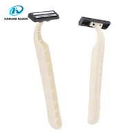 

Environmentally twin blade biodegradable razor 2 blade disposable shaving razor men