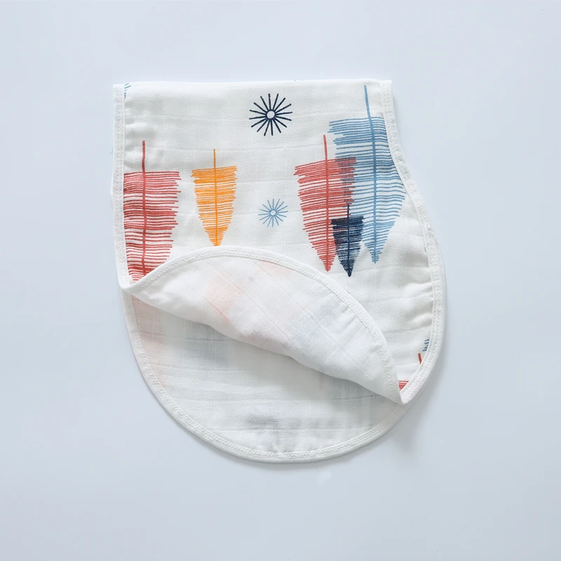 

Saliva Towel Bib 100% Cotton Burp Cloth Ultra Soft 6 Layer Baby Baby Bibs Printed in 60*27CM Size for Infants & Toddlers