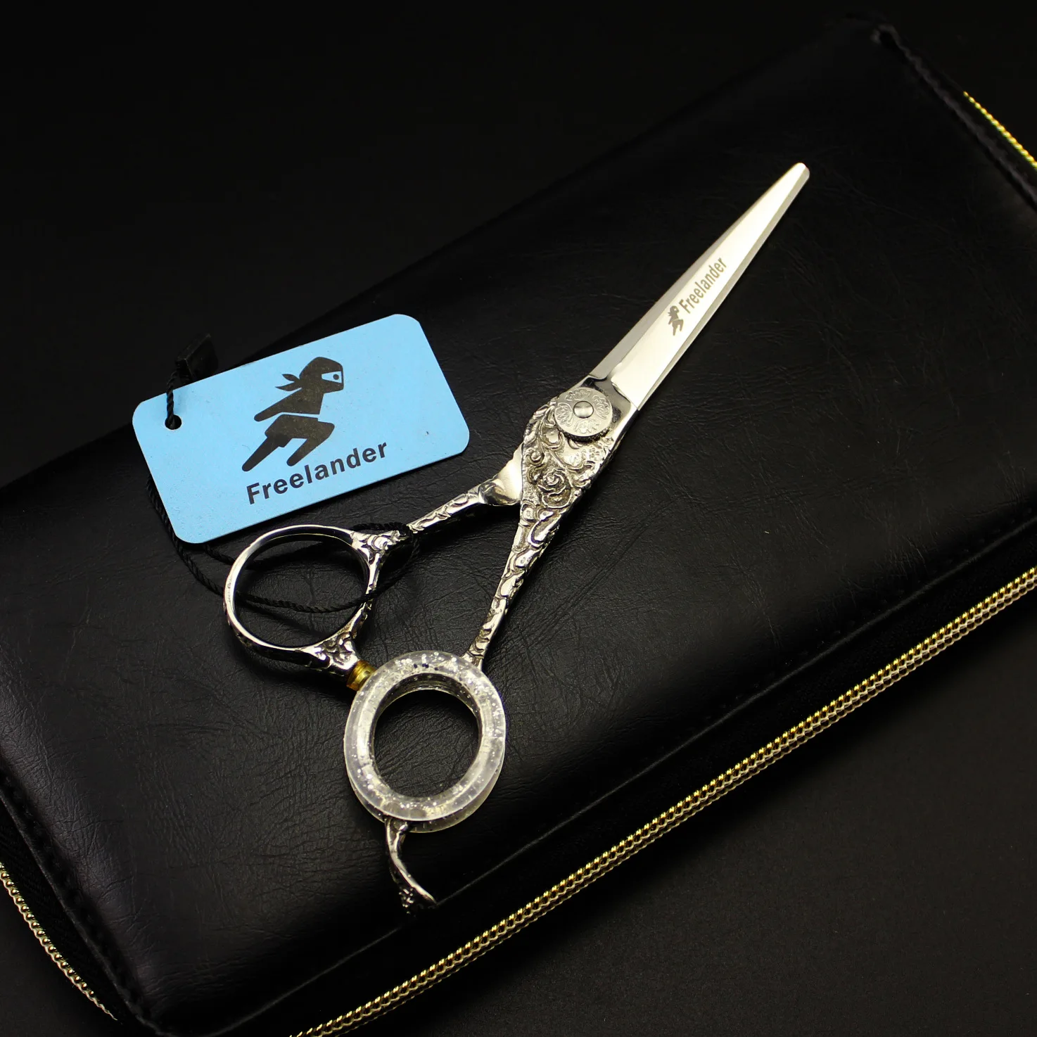 

Professional 6.0 inch 440c Freelander personalized hairdressing scissors