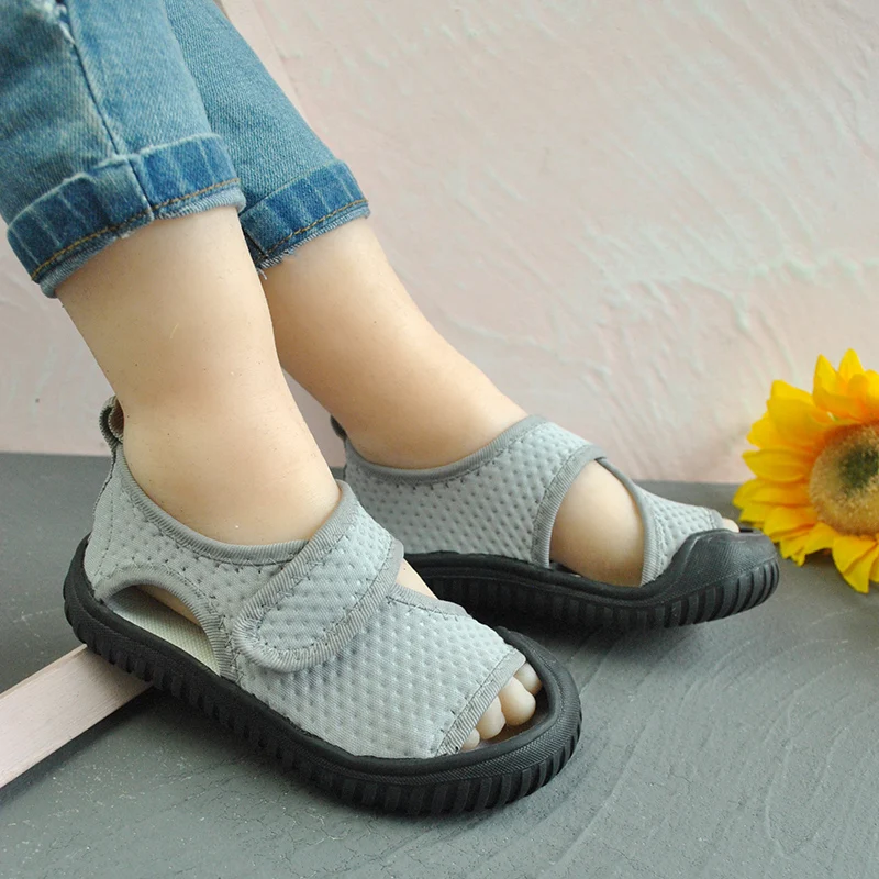 

China wholesale in stock candy color casual shoes for children quick dry breathable kids mesh shoes