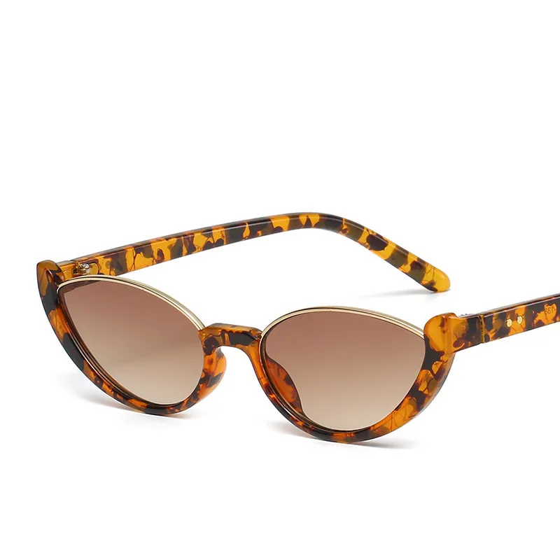 

2022 Superior Brand Designer UV 400 Polarized Oval Women Sunglasses Fashion Gafas Vintage Half Frame Cat Eye Sunglasses, Picture shows