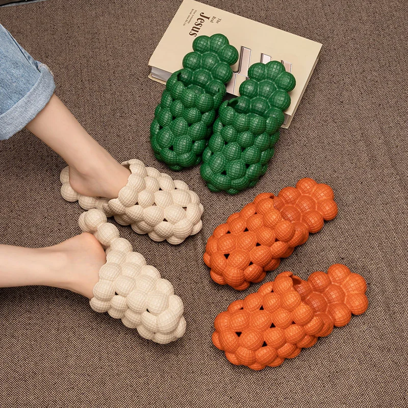 

High Quality Shoes Indoor Outdoor Shoes Ladies Slides Bubble Womens Slippers, Customized color