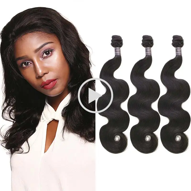 

Factory sale 10a grade cuticle aligned raw brazilian hair body wave blue band hair bundles extensions