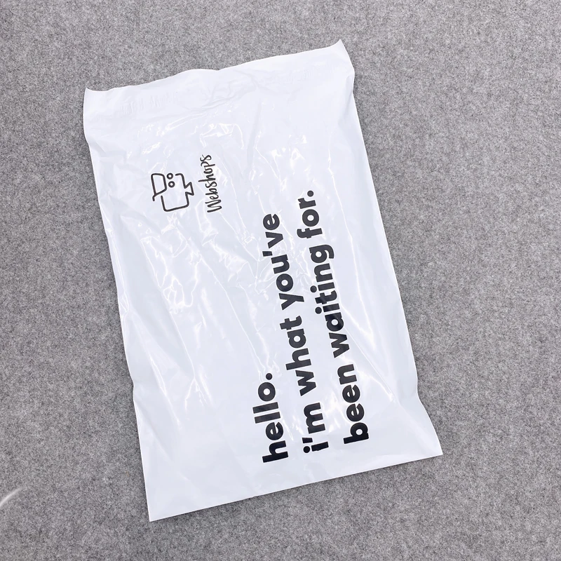 Wholesale Custom Printed Express Courier Recycled White Black Bags