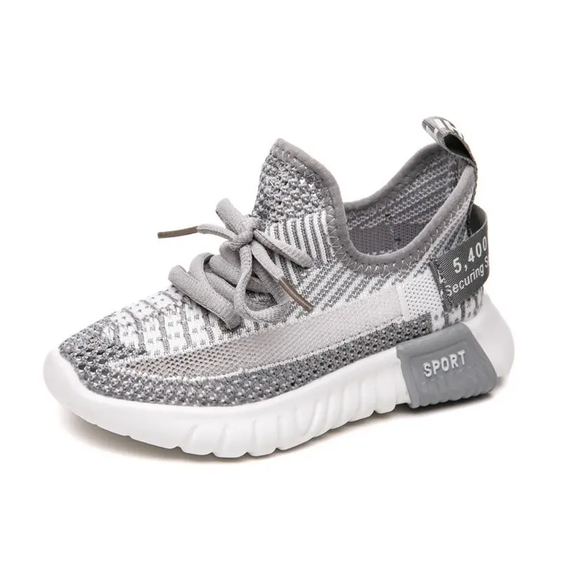 

Wholesale High Quality New Fashion Children Sneakers Knitting Light Weight Casual Kids Shoes, Yellow,pink, black