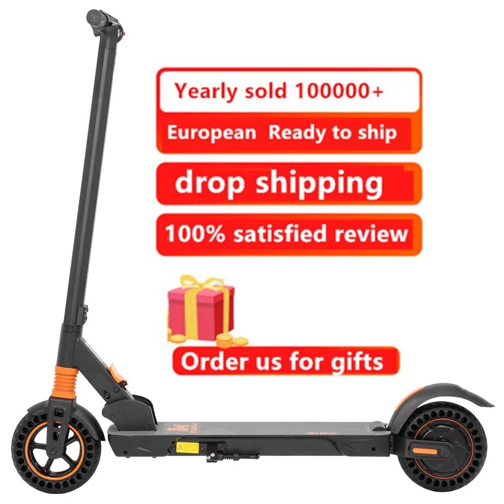 

2021 new model Dropshipping EU stock tax free 7.5AH electric scooter 350w KUGOO KIRIN S1 PRO cheap electric scooter for adults