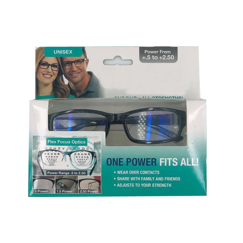 

2021 Amazon hot sale auto focus reading glasses women cheap reading glasses men, Black