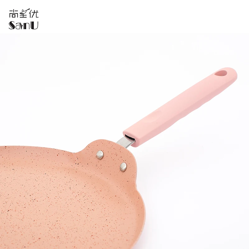 Bakelite Handle With Soft Touch Pancake Tawa Round Non Stick Tortilla