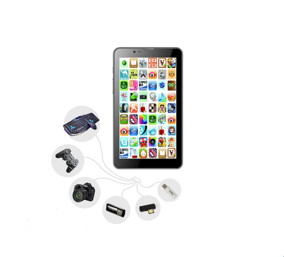 2018 Cheapest 7inch M788B Android Phone Tablet pc With Sim Card Solt