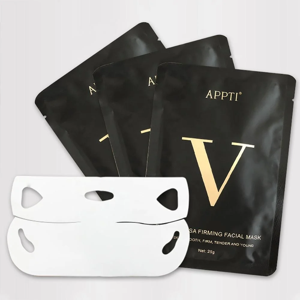 

V Line Mask Face Lift V Lifting Chin Up Patch Double Chin Reducer Neck Lift Slim Face Mask, Pink