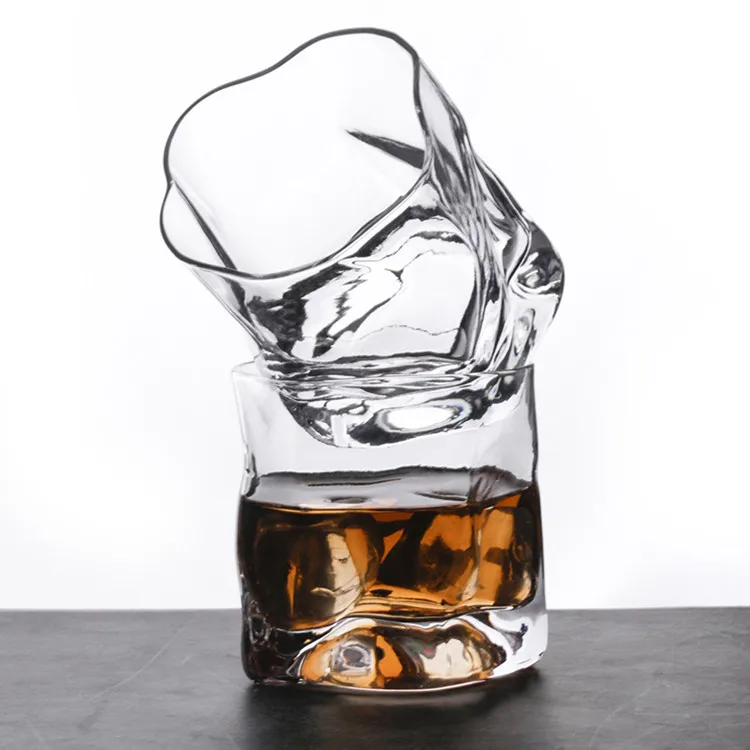 

Creative Customized Special Whiskey Glass Drinking Glass Whisky Cup, Transparent clear