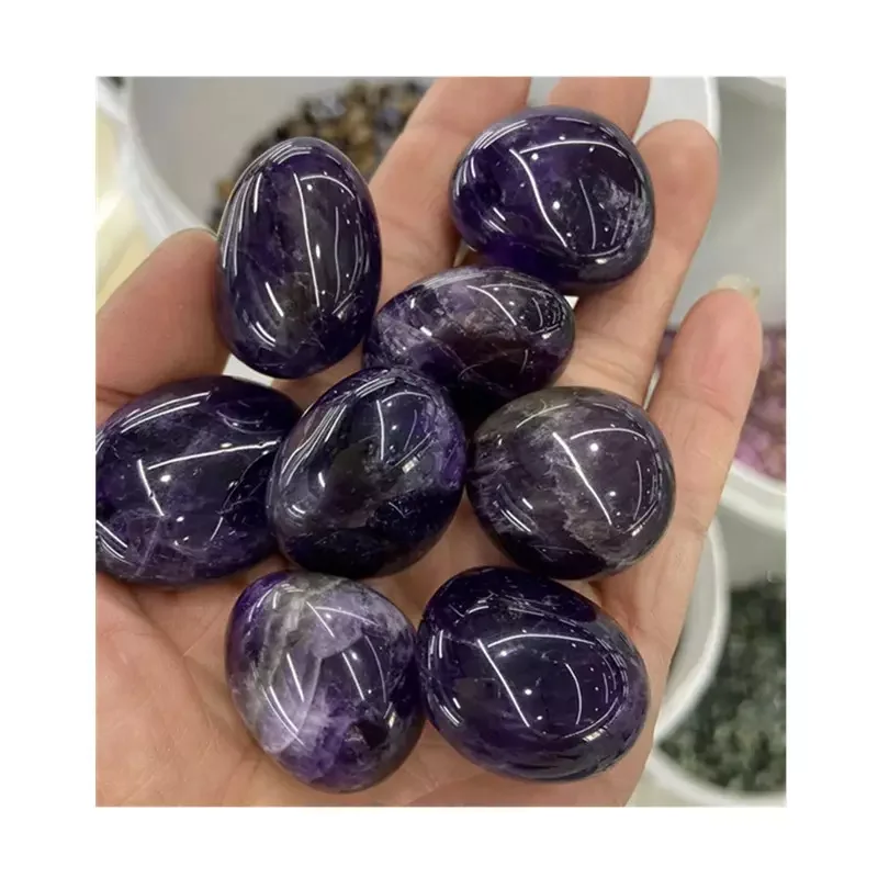 

Wholesale natural quartz high-quality polished crystals healing stones dream amethyst bulk tumbled stones