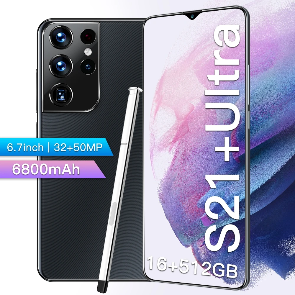 

Dropshipping Global version Android Mobile Phone S21+Ultra Dual SIM Smartphone Unlocked Cell phones