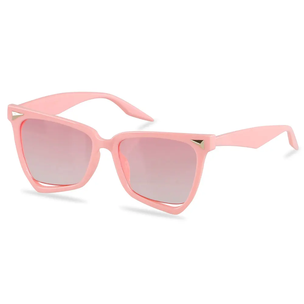 

China factory wholesale best price high quality fashion plastic pink sunglasses for women uv400 ce approval