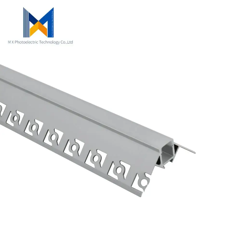 5524mm 6063 connectable aluminum alloy led profile bar 90 degree 45 degree angle led wall outer corner aluminum profile