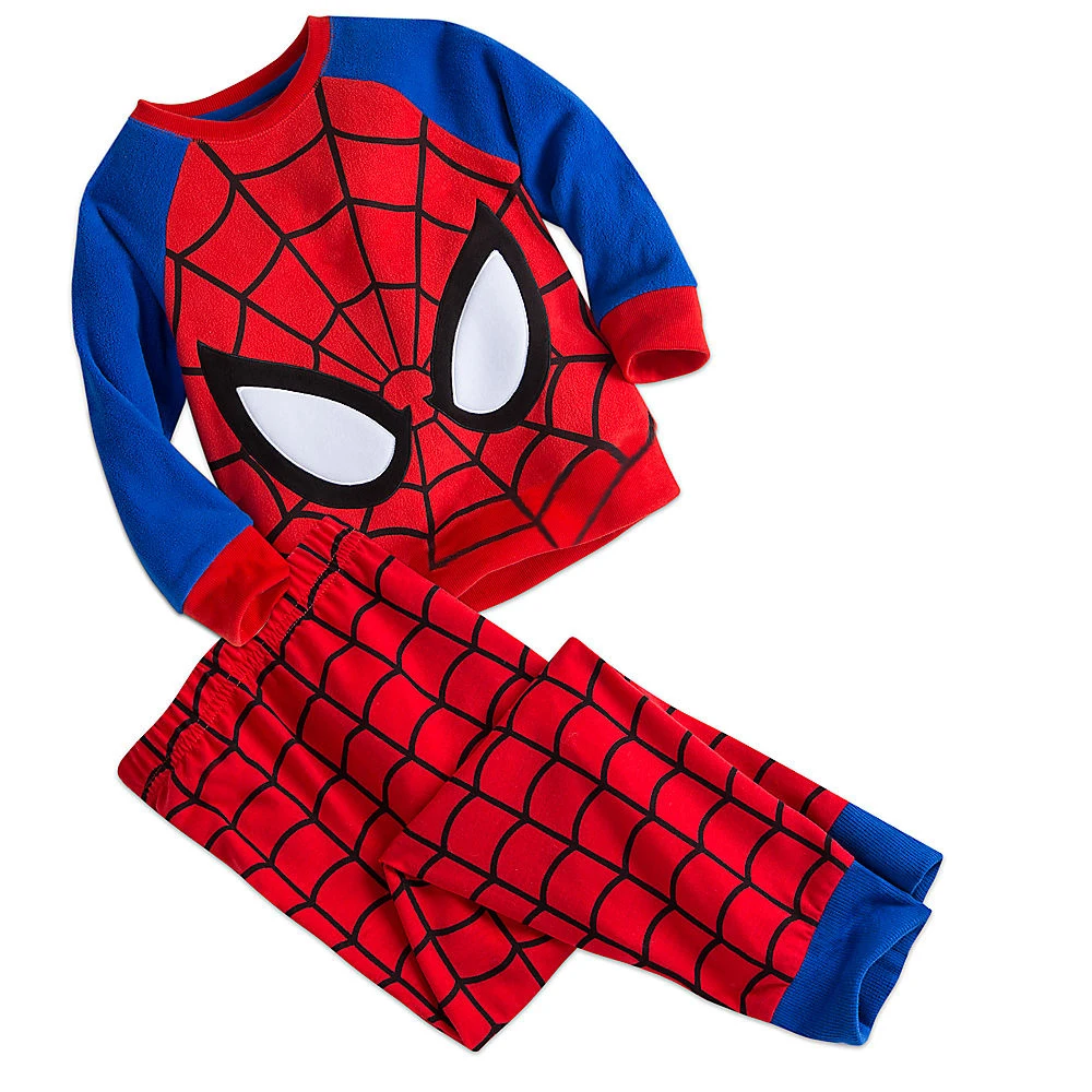 

High Standard Factory Supply Children Spiderman Pajamas Set Kids Spring Cartoon Pajamas