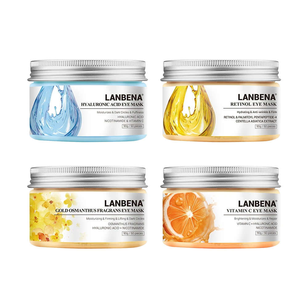 

LANBENA Retinol Eye Mask Hyaluronic Acid Eye Patches Reduces Dark Circles Bags Eye Lines Repair Nourish Firming Skin Care Mask