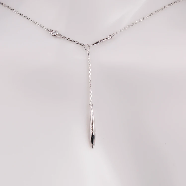 

2021 New Classic Design S925 Sterling Silver Necklce Womens Stick Pendent Necklace for Sale