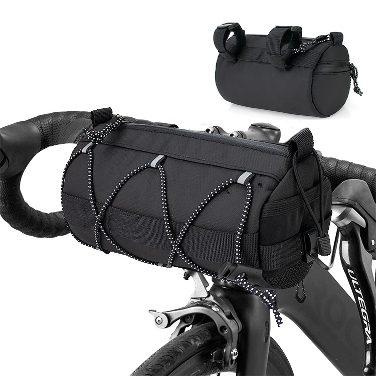 

Portable Waterproof Travel Cycle Front Frame Storage Bags Bike Handlebar Bag Bicycle, Black or custom