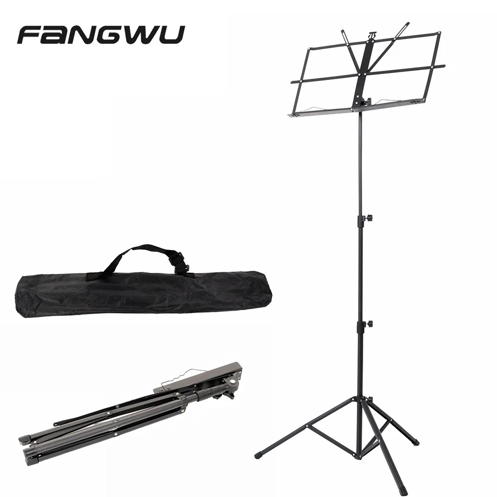 

Lightweight Height Adjustable Music Score Book Sheet Tripod Stand Holder with Carry Bag for Guitar Bass Ukulele