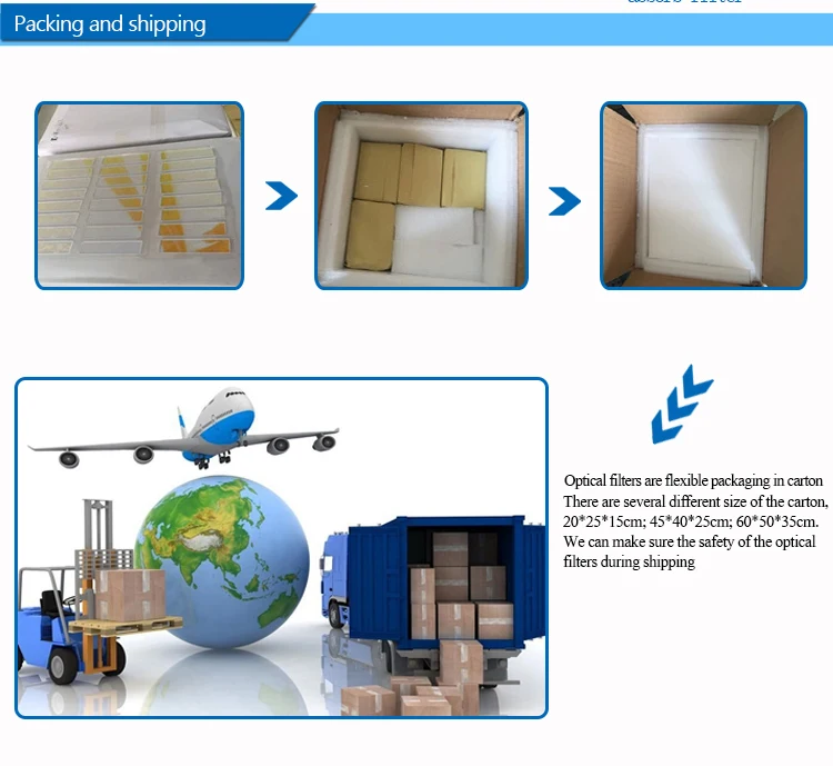 Customize Shape Infrared black optical UV filter glass ZWB1 U340