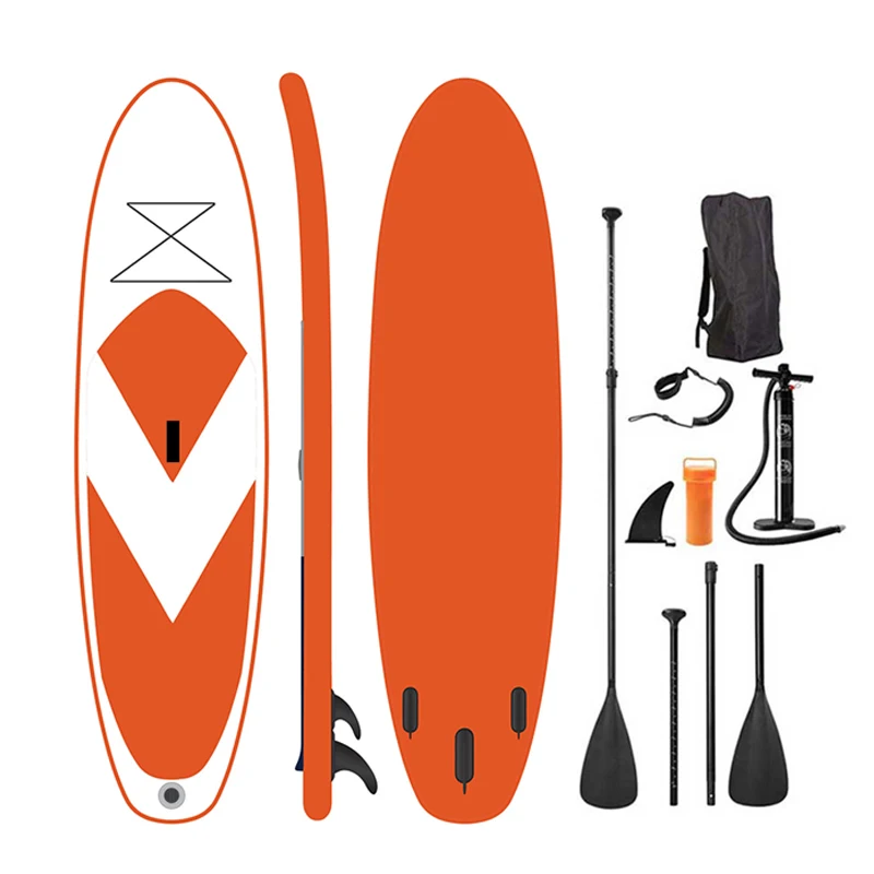 

Inflatable Stand Up Paddle Board Wood Sup Non Slip Deck With Paddle Pump Backpack Leash, Customized color