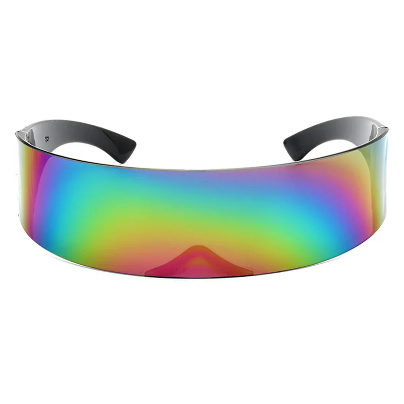 

2021 New Designer Cool One Piece Eyewear Frame Rectangle Hip Hop Party Future Man Sunglasses Sun Glasses, Custom colors