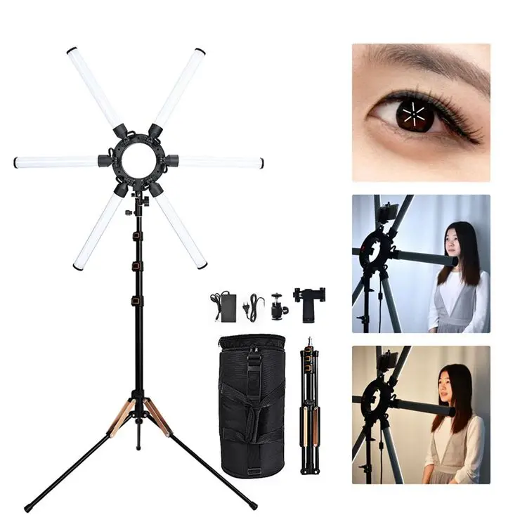 

Indonesia Free Shipping FT-06 Photography Photo Studio 336 LED Ring Light 3200-5500K Dimmable Camera Ring Light Lamp