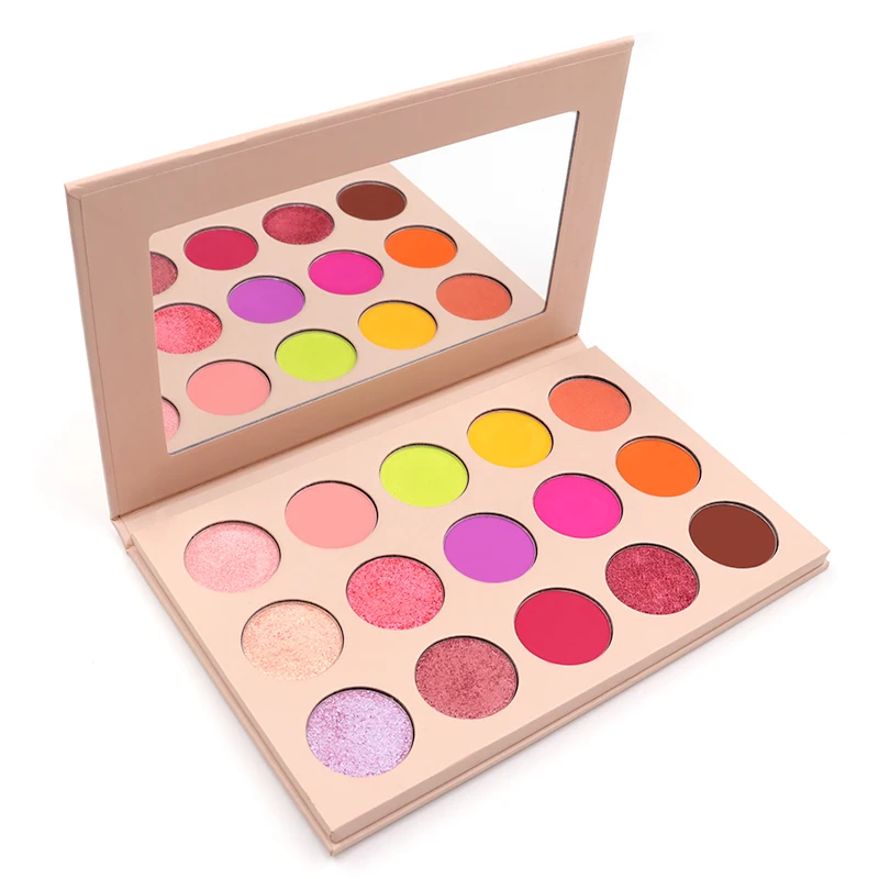 

15 Colors Glitters Shimmer Pigment Pressed Pallet Makeup Eyeshadow Palette