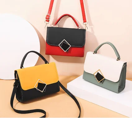 

2021 Wholesale In stock high quality bag Messenger Bags ladies crossbody bags women contrast colors mini handbags ladies purses, Photo