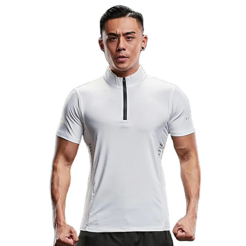 

Men's casual polo shirts logo custom OEM professional sportswear blank polo shirts with zippers for men