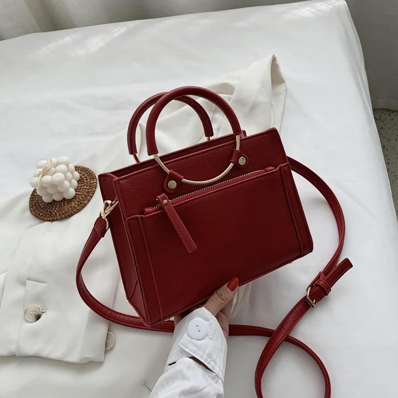 

2021 Wholesale Square Luxury Women Handbag Large Crossbody Bag Tote Purses for Women