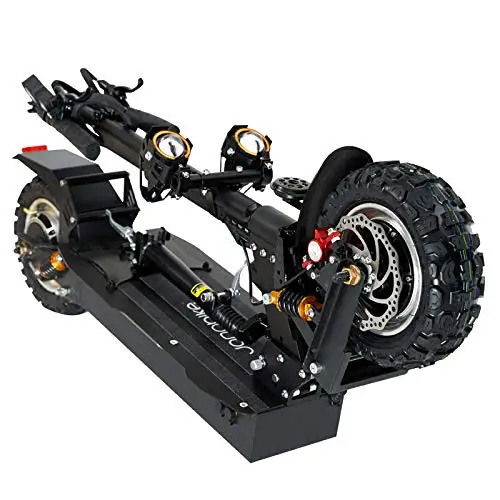 

Janobike Factory Folding kick scooter electric skateboard CE FCC RoHS certificated two wheel stand up foot scooter, Black