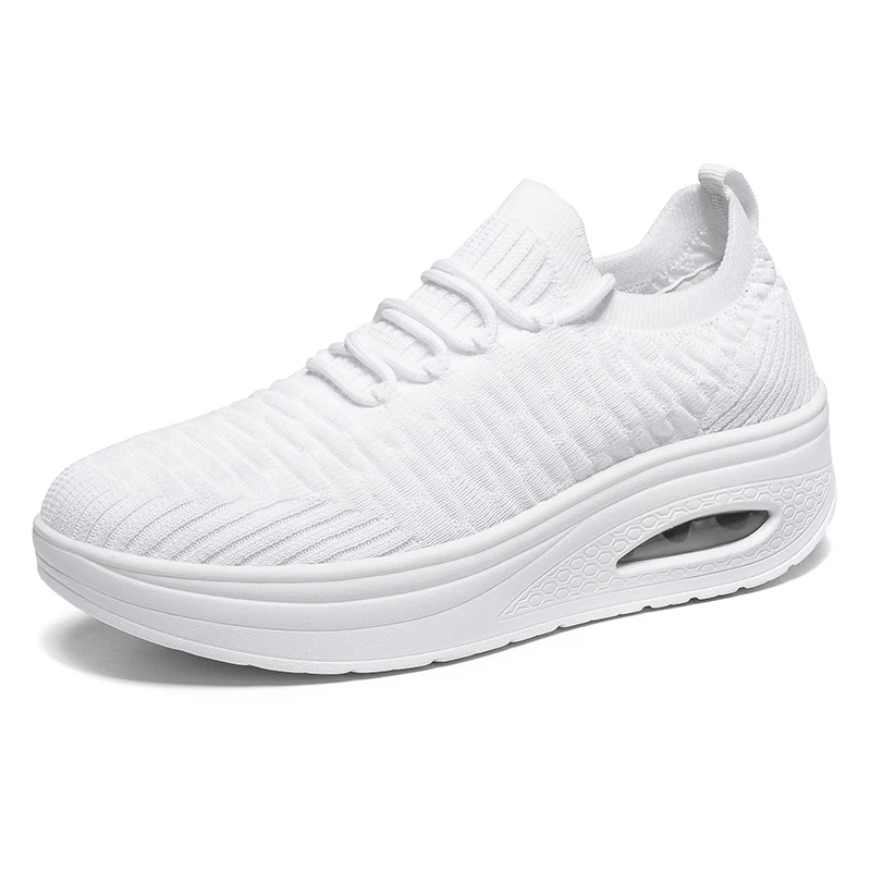 

Ziitop New Women's Casual Shoes Girl Ladies Flat Shoes Women Sport Shoes White Running Sneakers, White,blue,black