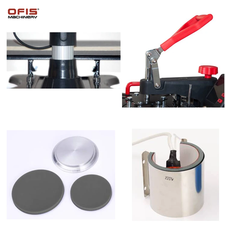 5 in 1 Heat Press Machine Tshirt Mug Printing Machine Plate Sublimation
