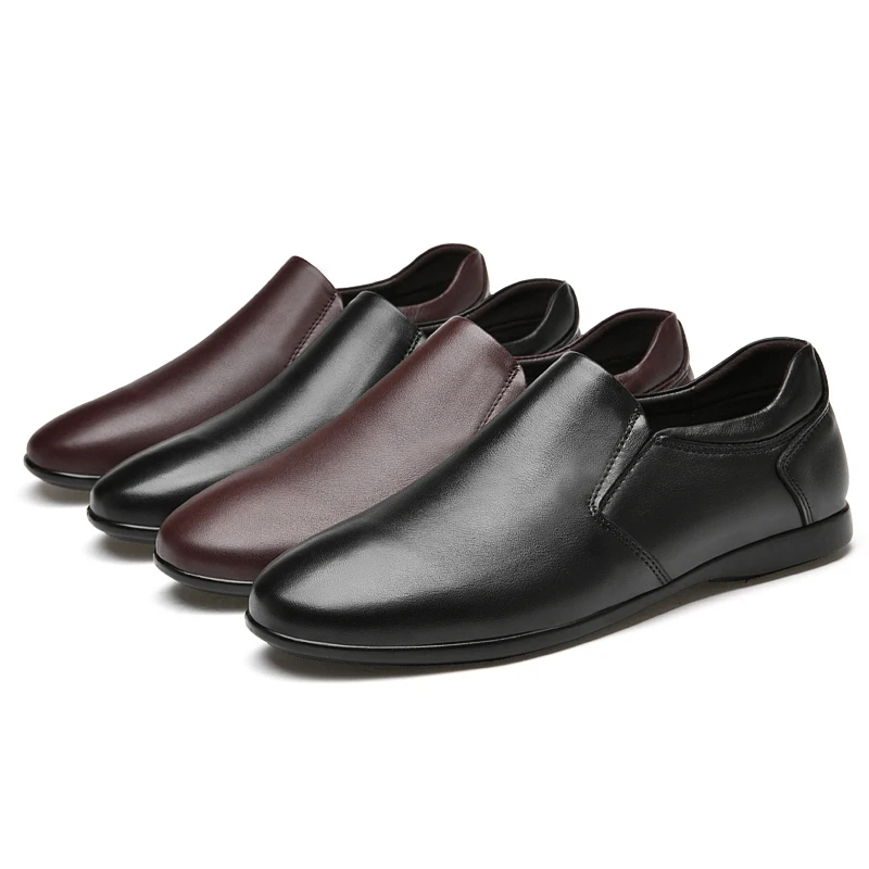 

New design leather shoes for men Casual Business Dress Men's Leather Shoes anti-slip Genuine Leather Shoes