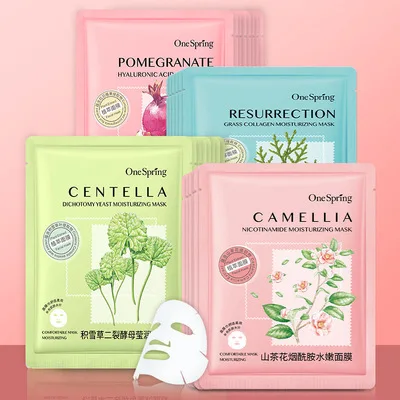 

Onespring private label fruit herbal moisturizing mask sheet korean nicotinamide whiten facial mask