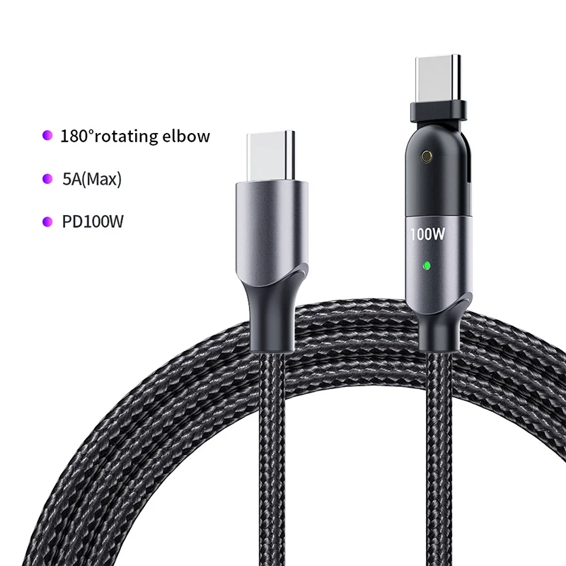 

Usb c cable PD 100W 20V 5A 480Gbps transfer speed usb c to usb c magnetic charging cable data transfer, Black,custom made