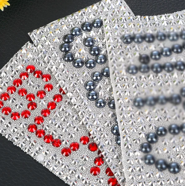 

fashion brand crystal rhinestone transfer hotfix patches