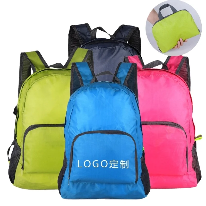 

Custom Lightweight Waterproof Nylon kids men Travel Foldable School Backpack Women