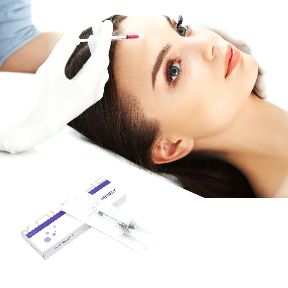 

1ml CE approved injectable Cross-linked hyaluronic acid dermal filler for deep wrinkles nose lips cheek chin, Transparent